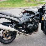 TriumphSpeedTripleSideStandRoad